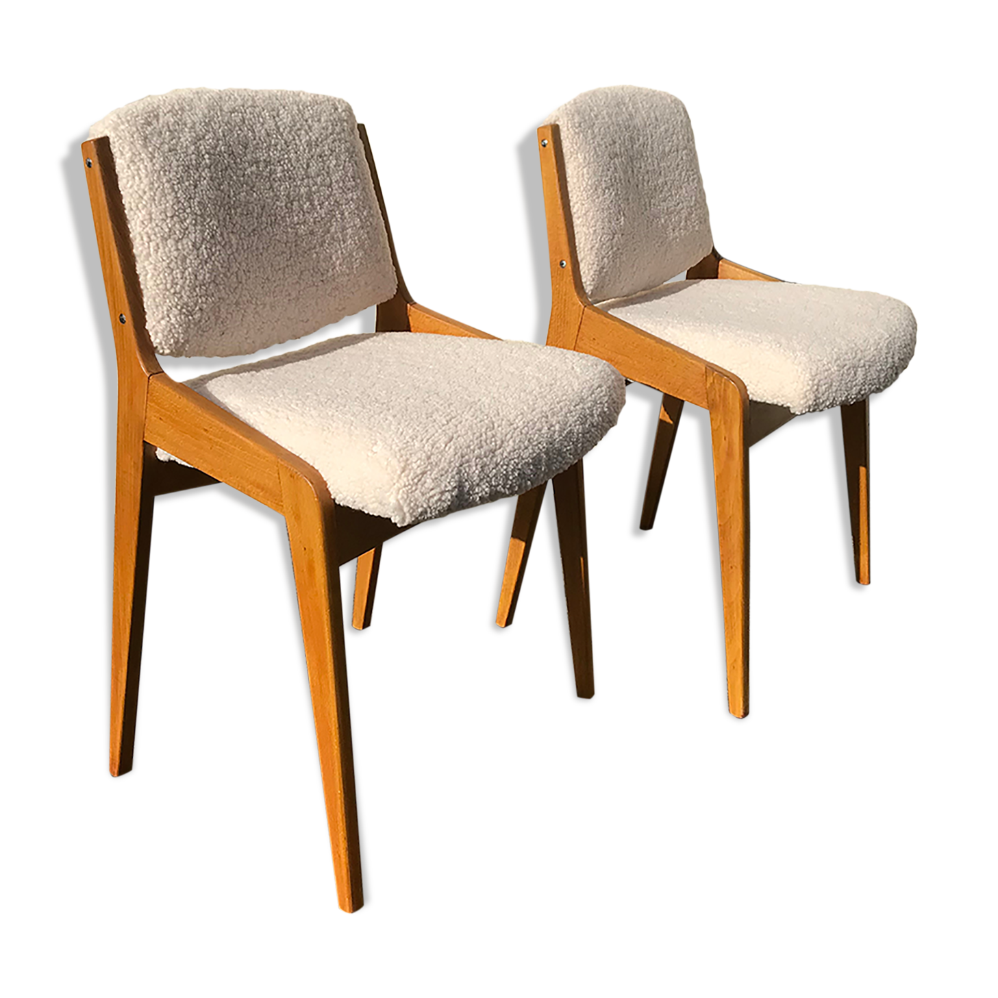 Paire de chaises scandinaves 1960