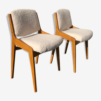 Paire de chaises scandinaves 1960