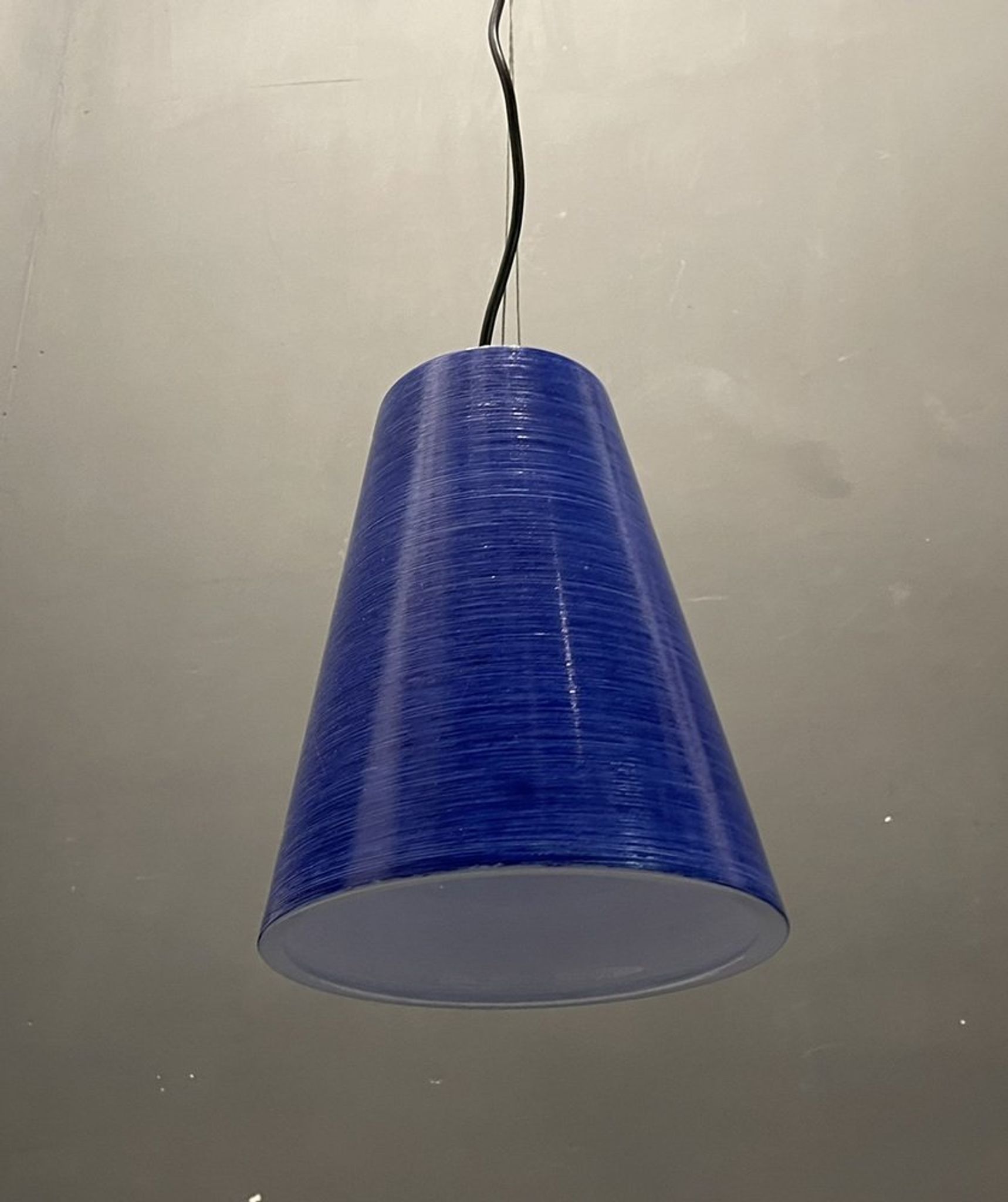 Mid-century italian murano glass light pendants, set of 2