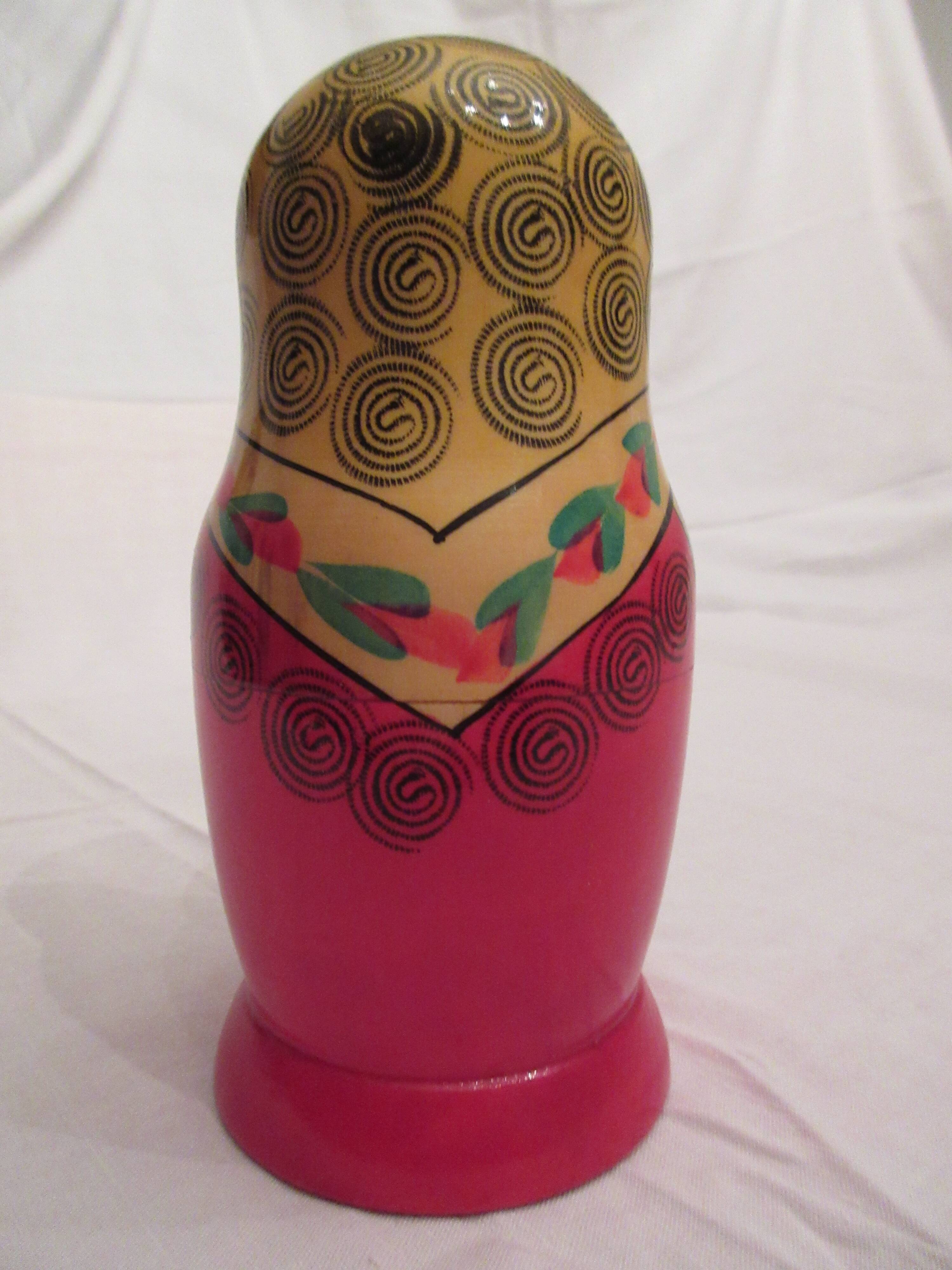 Traditional russian dolls "matryoshkas" from the 70s