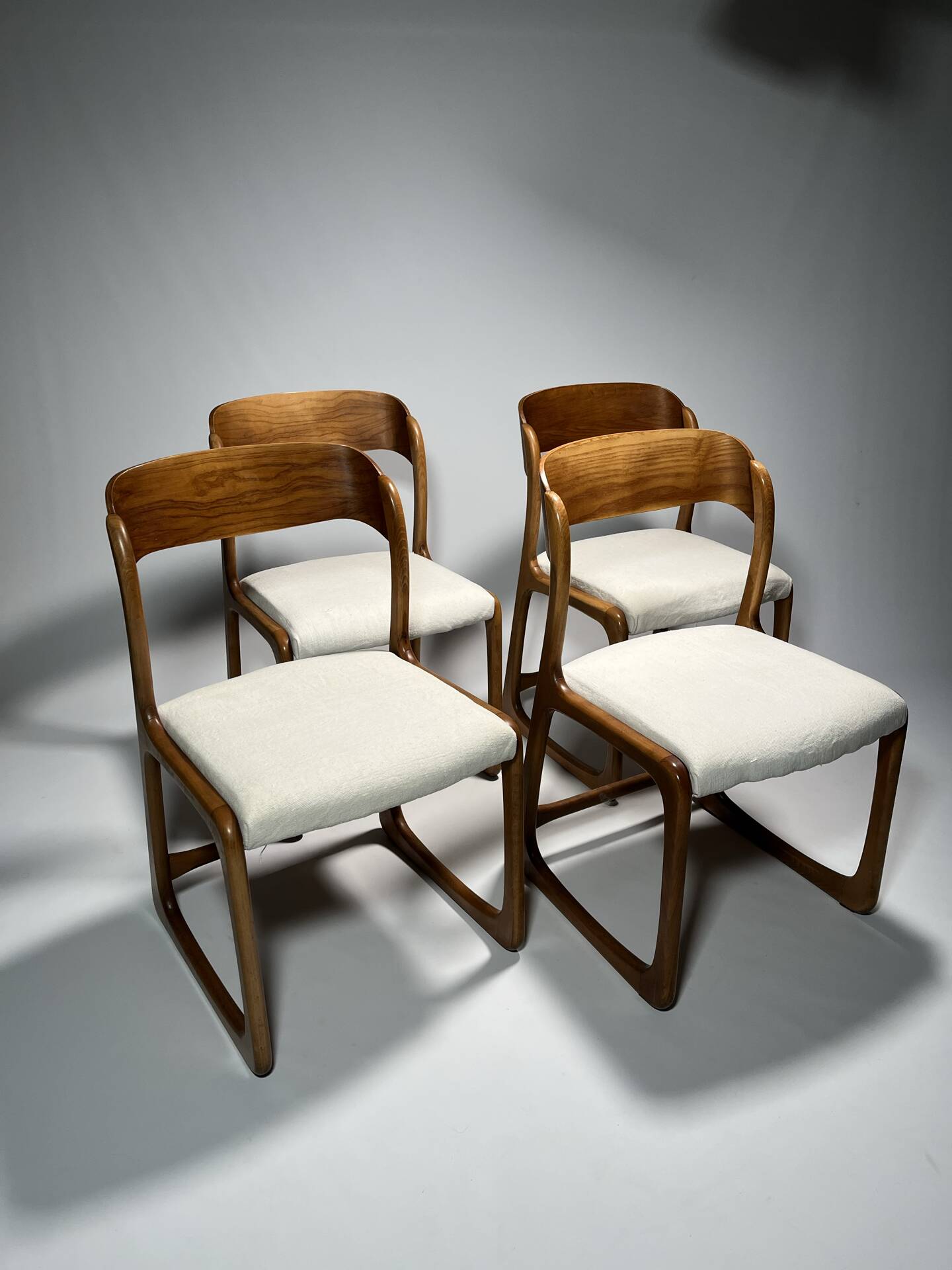 Chaises Bémol ou traîneau Baumann vintage