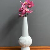 White bisuit ceramic vase by KPM 1960s