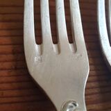 Antique silver-plated forks