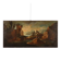Old painting landscape with figures, oil on canvas, 18th century