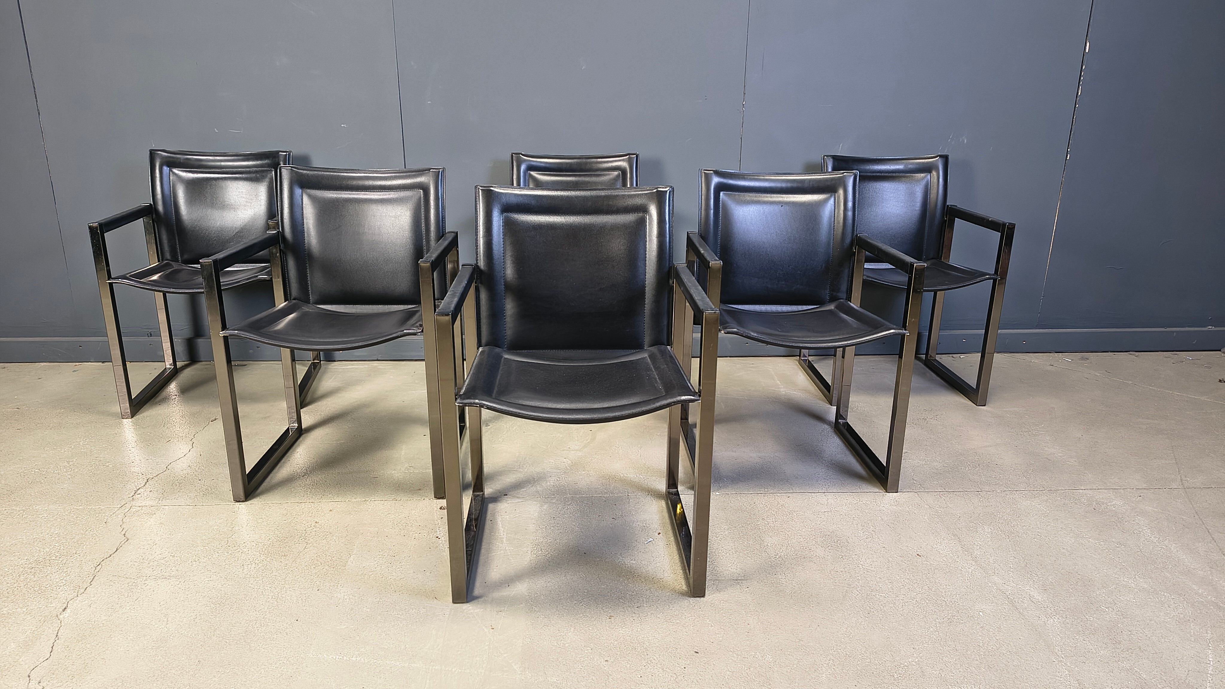 Vintage dining chairs by Arrben, 1980s