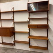 Meuble mural scandinave vintage en teck par Poul Cadovius pour Royal System