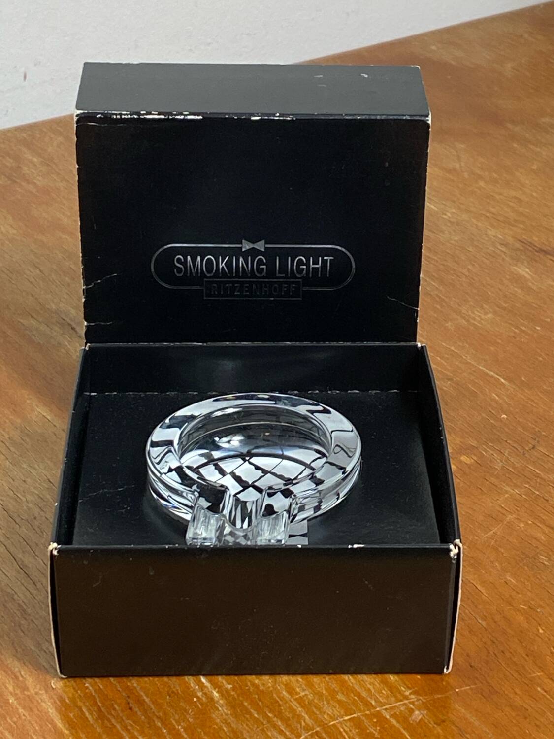 Vintage crystal ashtray, Rita Wyss, Ritzenhoff