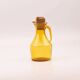 Carafe vintage en verre ambré avec anse