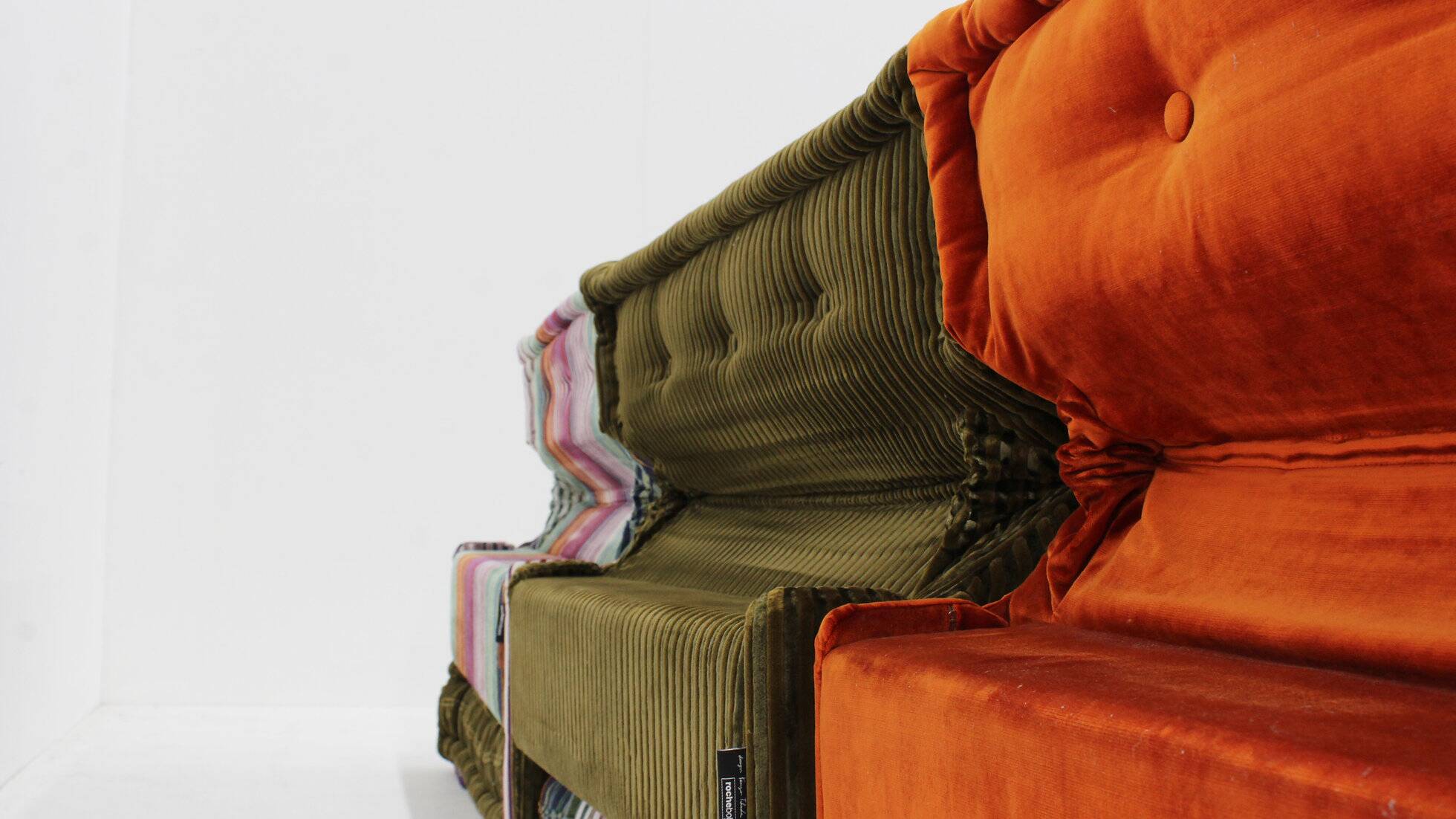 Roche Bobois Mah Jong sofa Missoni design by Hans Hopfer