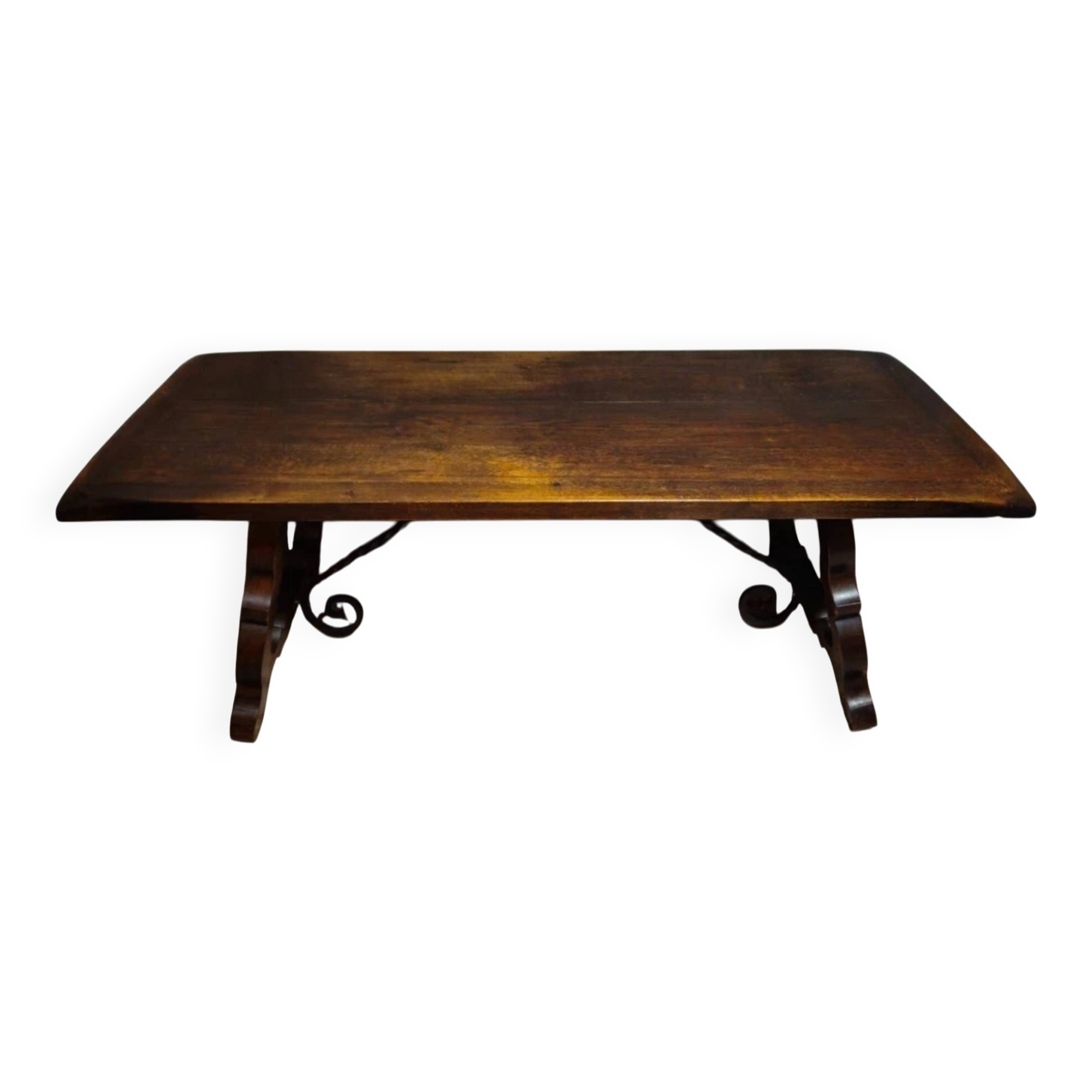Large farmhouse table / solid wood dining table / 200cm