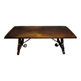Large farmhouse table / solid wood dining table / 200cm
