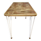 Table haute design et signature scandinave 1950.