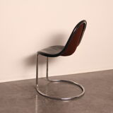 'Maia' chair in black designed by Giotto Stoppino  for Bernini - Italy - 1960's