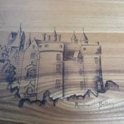 Scandinavian style wooden tray