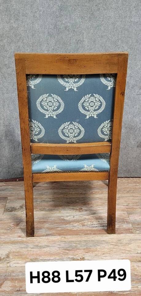 Empire style mahogany dolphin desk chair circa 1880