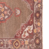 Turkish Karapinar rug with central medallion, 1970s - 153 X 258 cm