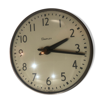 Simplex time recorder type 55-42 wall clock