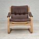 1970s, Swedish design by Åke Fribytter, armchair, leather, bentwood.