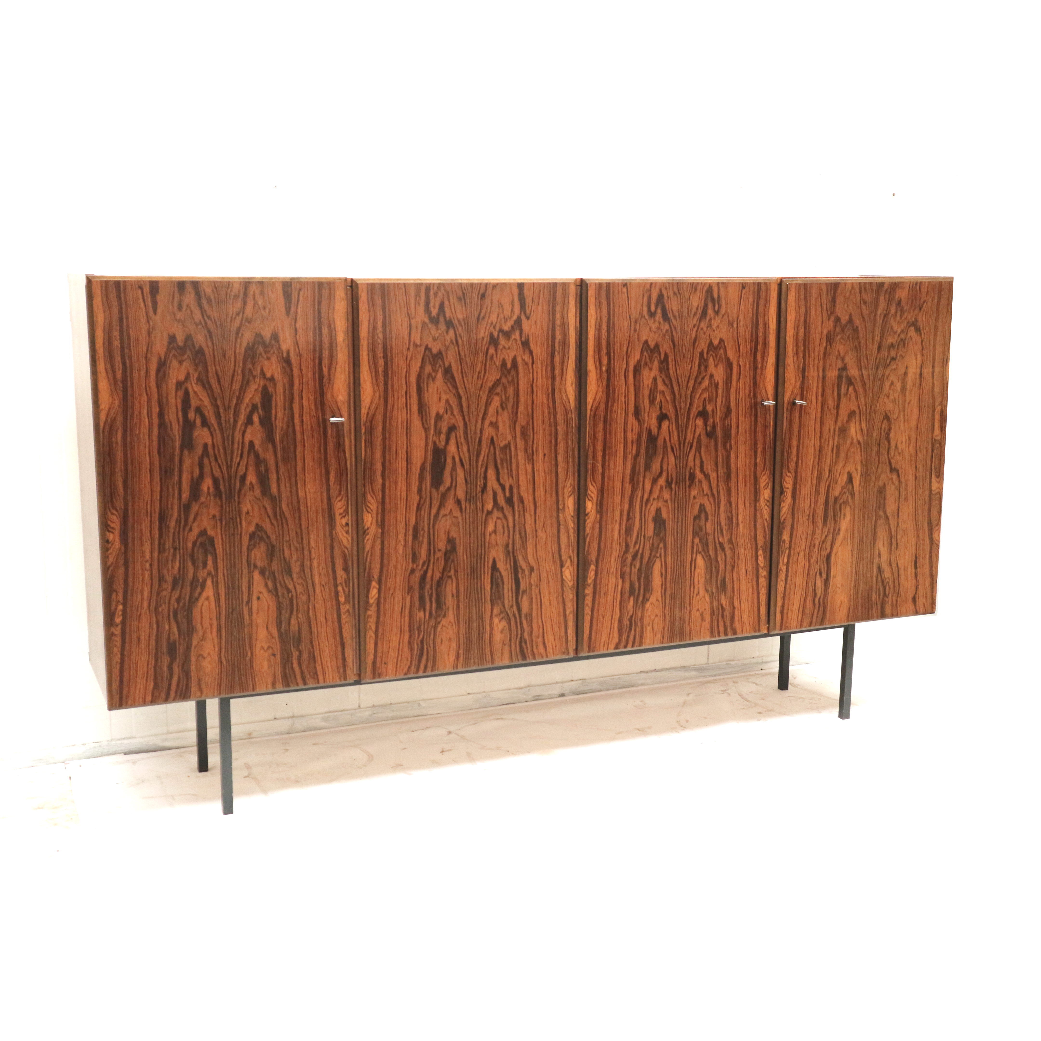 Vintage rosewood sideboard / highboard made in the 60
