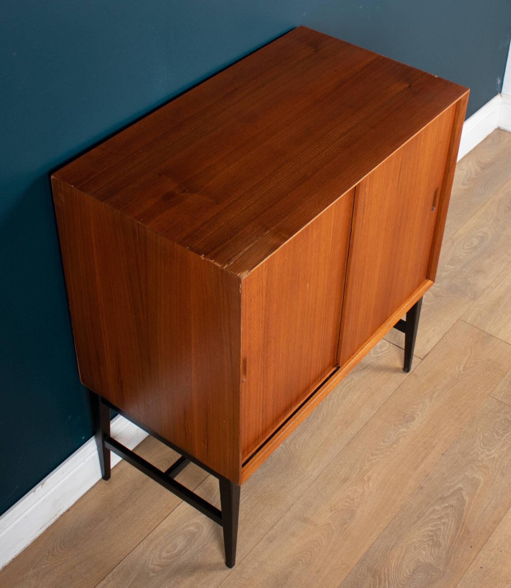 Retro danish style 1960s mid century record cabinet drinks cabinet