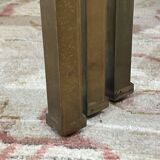 Set of 3 brass nesting tables by Guy Lefevre for Maison Jansen