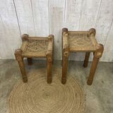 Set of 2 rope stools