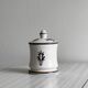 Hand-painted tobacco jar.
