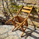 Set of 7 wooden chairs