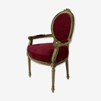 Fauteuil médaillon de style Louis XVI