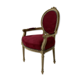 Fauteuil médaillon de style Louis XVI