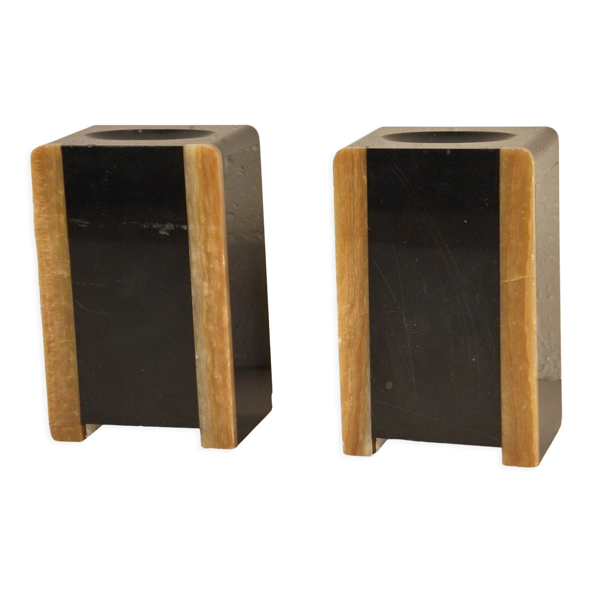 Marble bookends