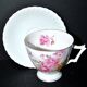 Lot de 2 tasses fleuries pivoine en porcelaine allemande AK Kaiser Germany