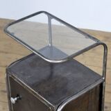 2 iron bedside tables, 1950s