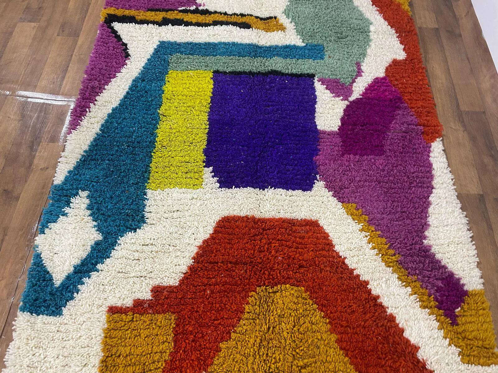 Unique handmade Berber rug 3x2 m