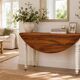 Console/table convertible in walnut