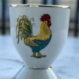 Coquetiers with rooster pattern