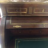 Mahogany plated cylinder desk