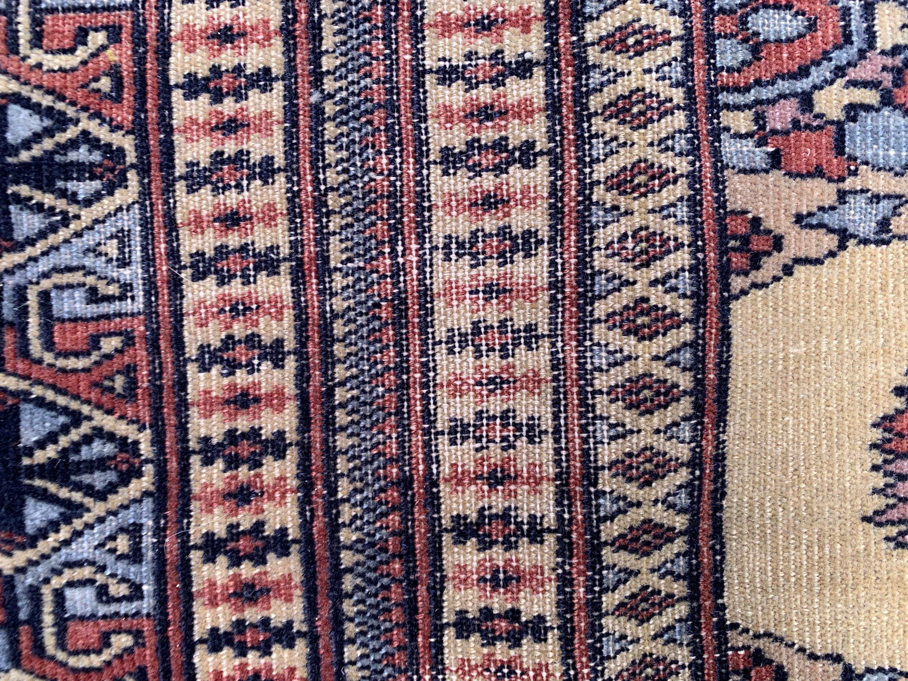 Fine Vintage Pakistani Rug, 290x190 cm Turkoman Bokhara Large, Shabby