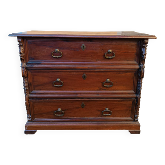 Antique 17th Century Italia-Antique Chest Of Drawers, 17th Century Ital