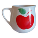 Vintage ceramic carafe with apple decor