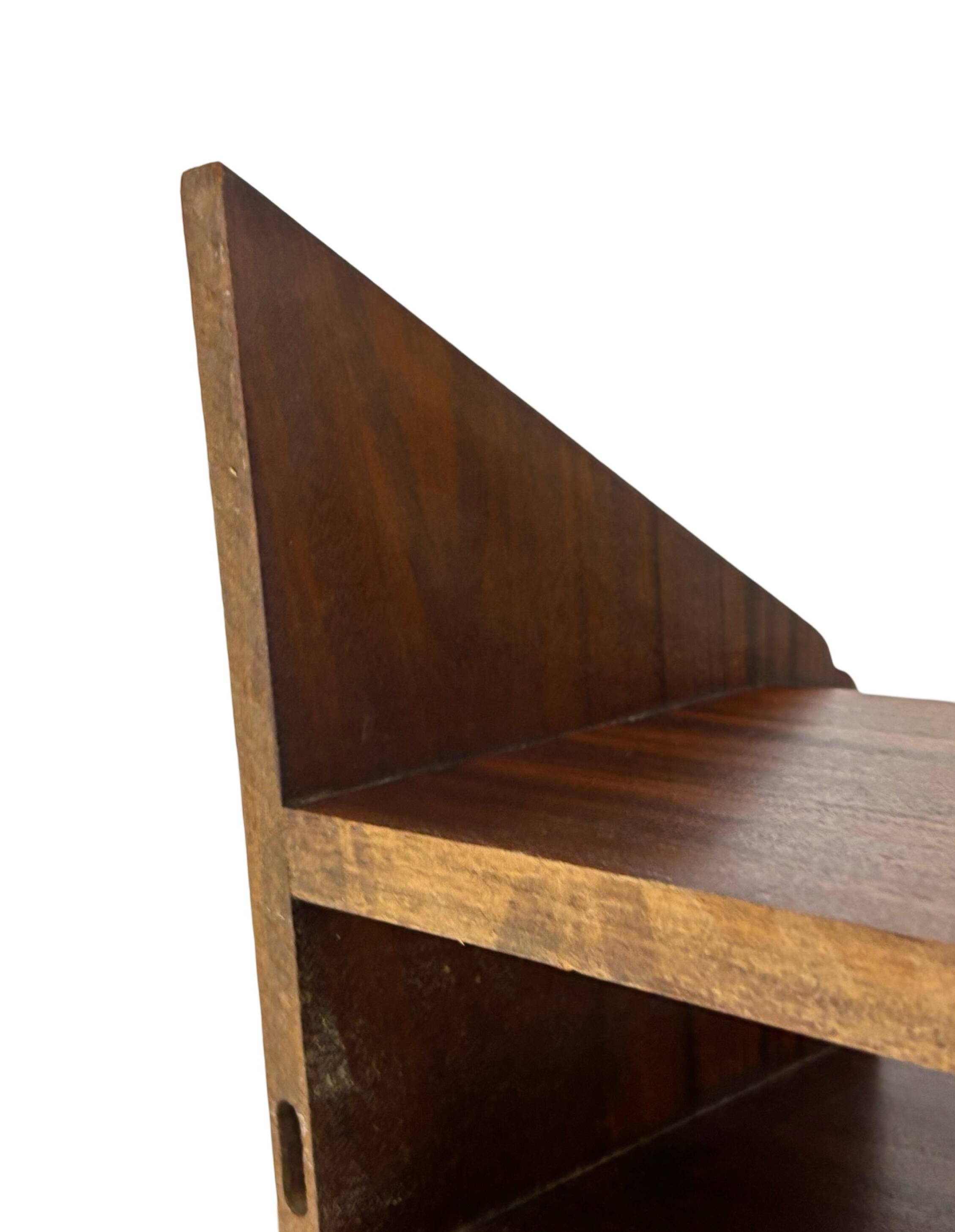 Vintage Danish rosewood wall shelf open floating shelf 60s design