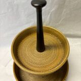 Servant in stoneware and teak