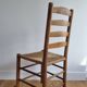 pair of vintage straw chairs