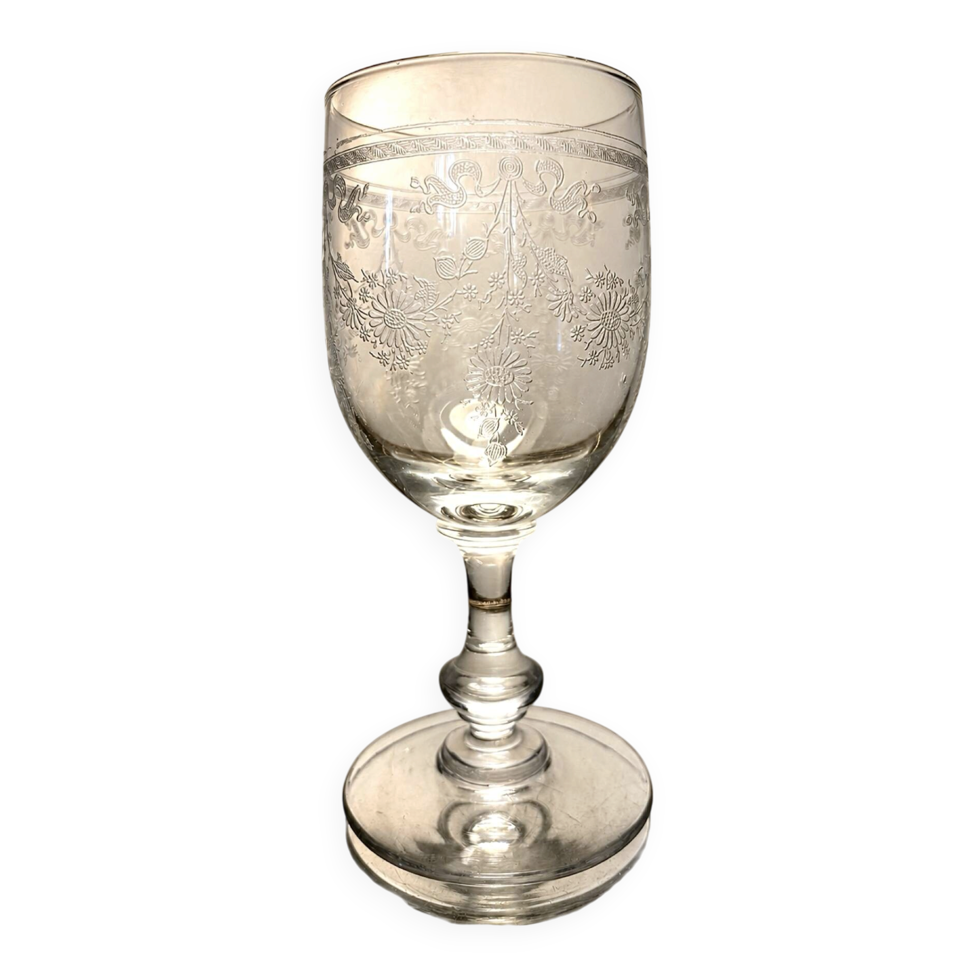 Verre à eau Meisenthal début du 20eme