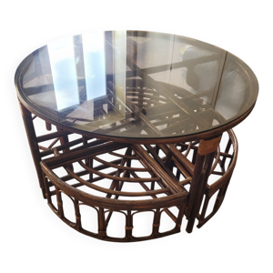 Table en bambou