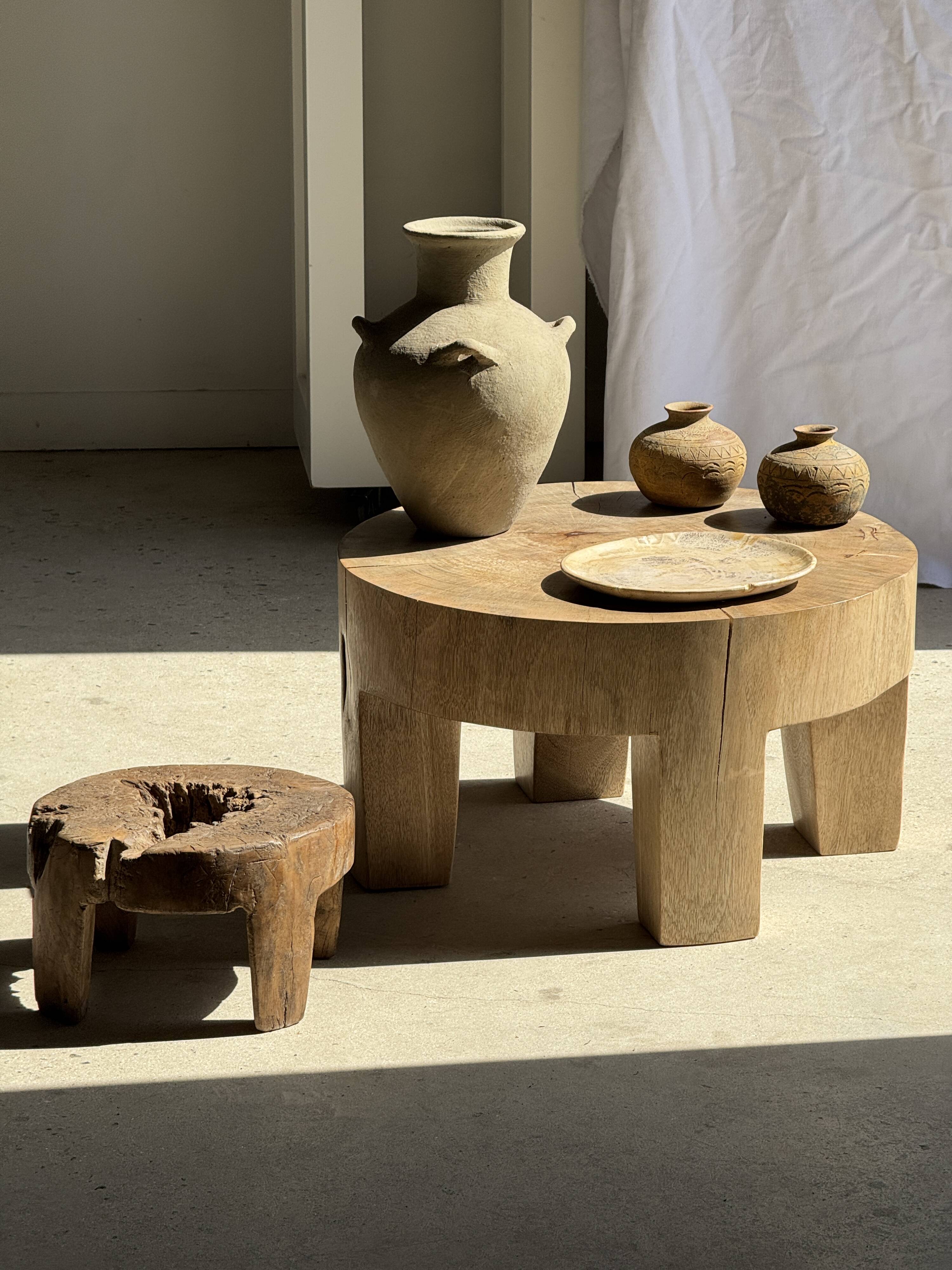 Oval petrified wood dish or bowl with grey edges D28x24 -3779