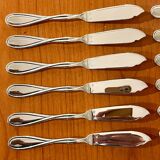 Christofle Galéa, fish cutlery, 6 forks, 6 knives.