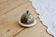 Small butter dish with a vintage cloche in white porcelain and patinated silver-plated metal.