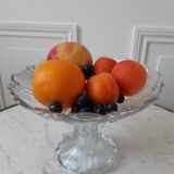 Portieux crystal fruit cup signed 50s