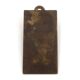 Modernist bronze wall religious plaque with saying, 1950s.